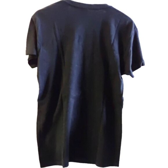 Graphic PIMATEE Pima Cotton V-Neck Short Sleeve T-shirt Top, "PINK PISTOL", M - Picture 3 of 15